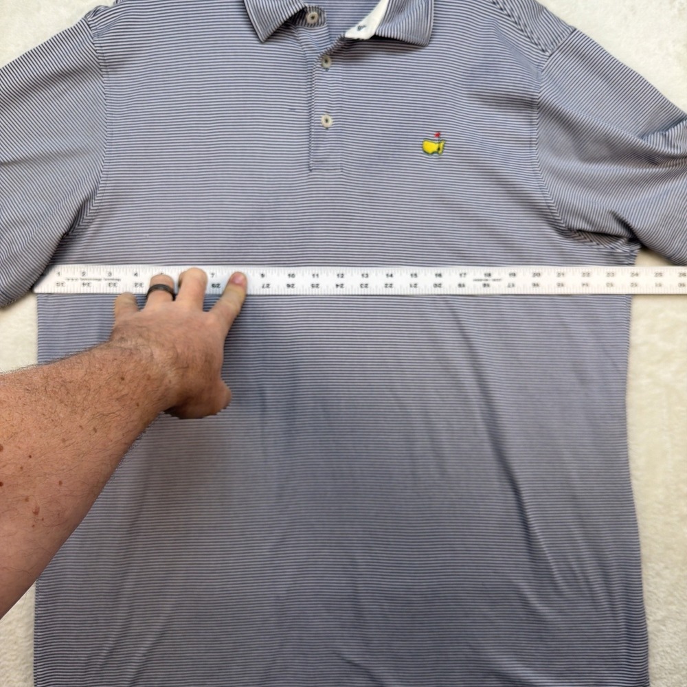 Masters Clubhouse‎ Collection Polo Shirt Mens XL Made In Italy Golf Stripe - Picture 5 of 8